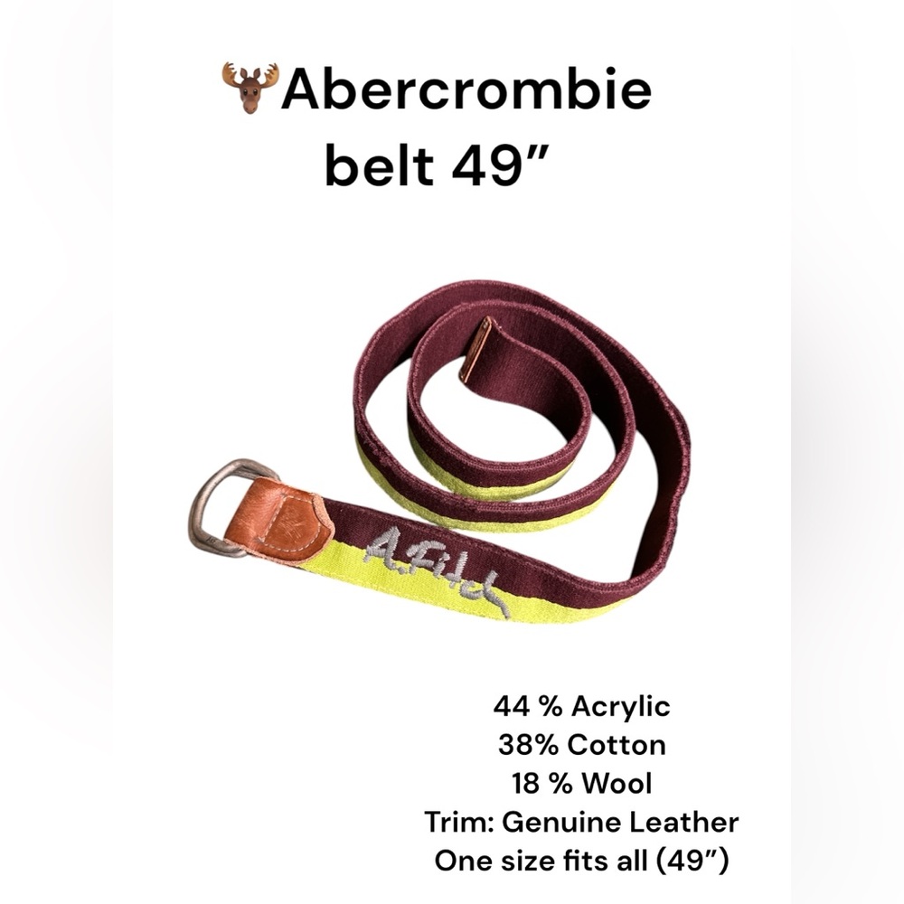 🫎 Abercrombie and Fitch  A&F men’s belt NWT